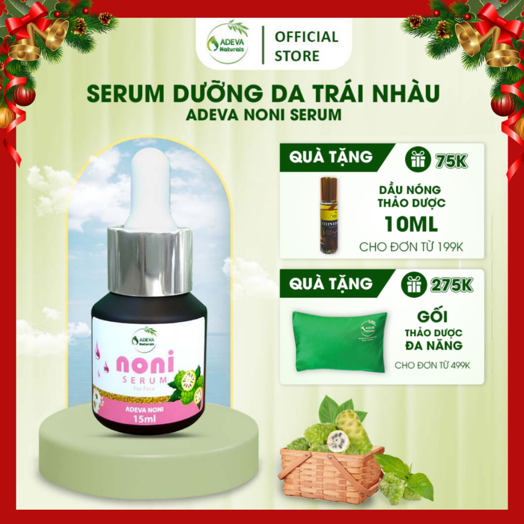 Serum Dưỡng Da Trái Nhàu ADEVA NONI SERUM Dưỡng Ẩm Cho Da Mềm Mịn, Chống Viêm Và Làm Chậm Quá Trình Lão Hóa 15ML