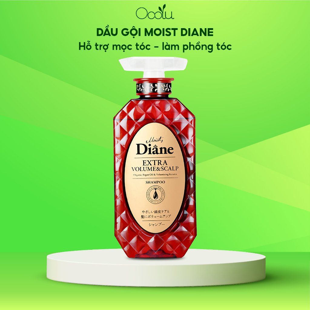 Dầu gội hỗ trợ mọc tóc & làm phồng tóc Moist Diane Extra Volume & Scalp dành cho tóc mỏng, rụng nhiều, gàu - 450ml