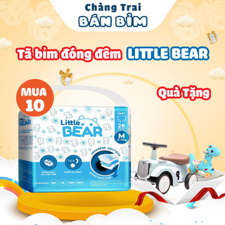  Tã Bỉm ban Đêm Little Bear Thấm hút vượt trội lên tới 1800ml, 2 lớp chống tràn siêu mỏng