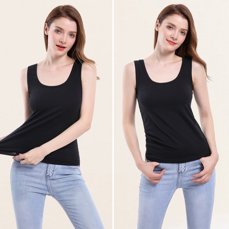 Áo phông nữ sát nách kèm mút ngực may liền chất cotton siêu mềm mát, mua 1 được 2 vừa áo thun thể thao, vừa kèm áo ngực