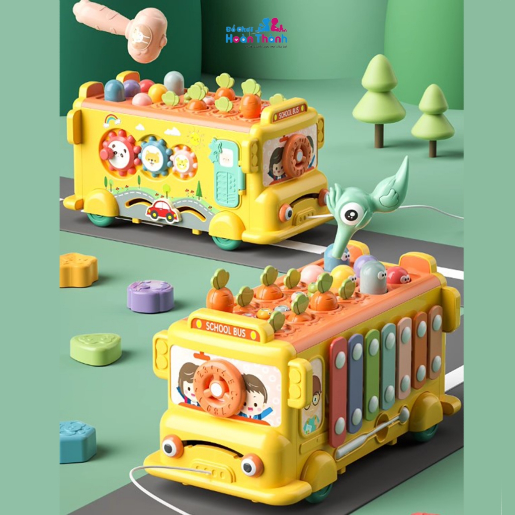 Đồ chơi đập chuột đa năng 13 trong 1 cho bé kèm đàn,câu cá,thả hình