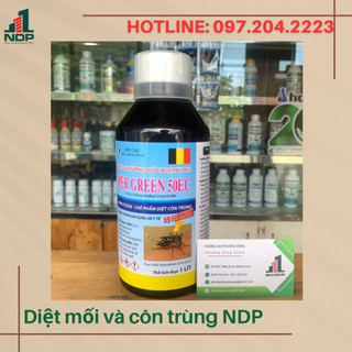 Thuốc diệt muỗi y tế và gia dụng Per green 50EC - nguyên liệu nhập khẩu từ Bỉ chai 1 lít