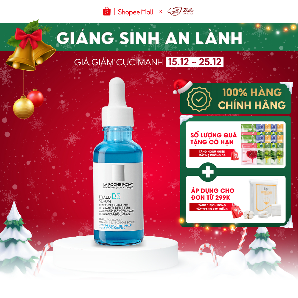 Serum dưỡng ẩm siêu phục hồi hỗ trợ tái tạo da La Roche-Posay Hyalu B5 Serum 30ml