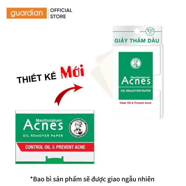 Giấy Thấm Dầu Oil Remover Paper Acnes 100 Tờ