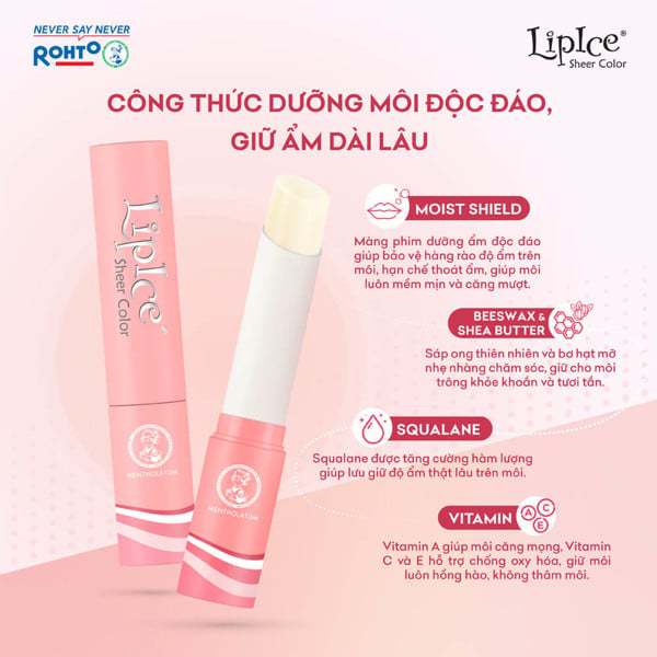 Son Dưỡng Lipice Sheer Color Ardent Hương Dâu 2,4Gr