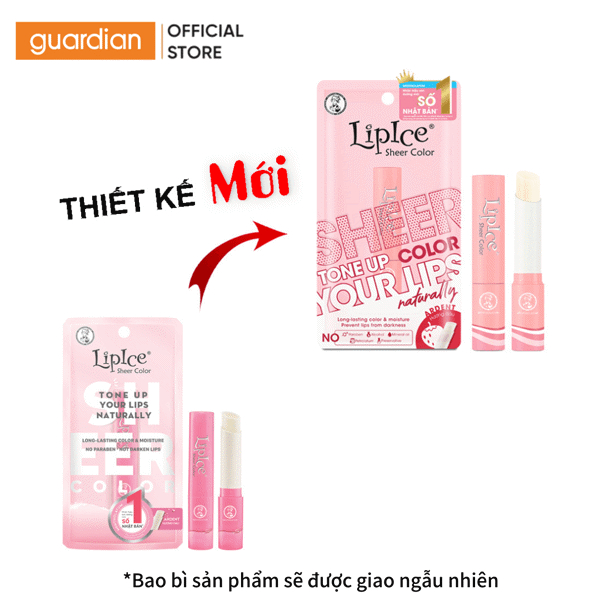 Son Dưỡng Lipice Sheer Color Ardent Hương Dâu 2,4Gr