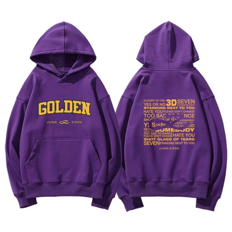 Áo nỉ hoodie Golden Jungkook JK BTS