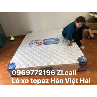 Nệm lò Xo ToPaz  bọc vải Gấm Hàn Việt Hải  đủ size dày - Free ship nội thành HCM
