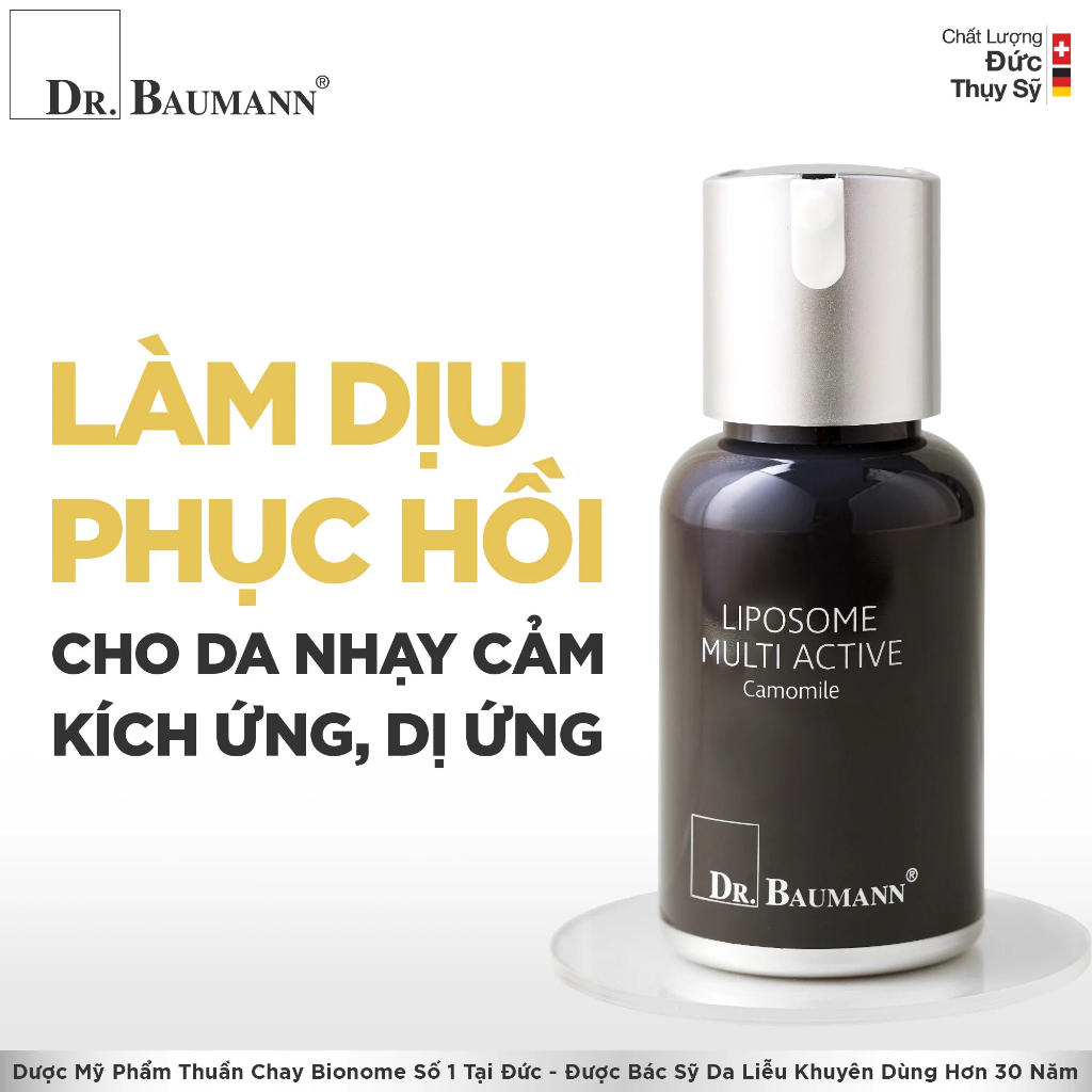 Tinh chất phục hồi da kích ứng Dr. Baumann Liposome Multi Active Camomile 30ml