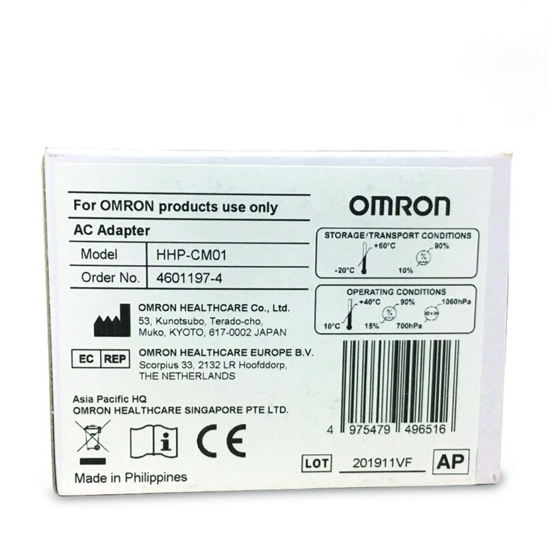 Bộ đổi điện máy đo huyết áp OMRON AC ADAPTER chính hãng