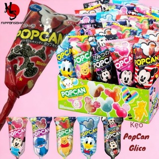 Kẹo chuột Micky, Kẹo mút que Glico Popcan Mickey Nhật Bản 10.5g