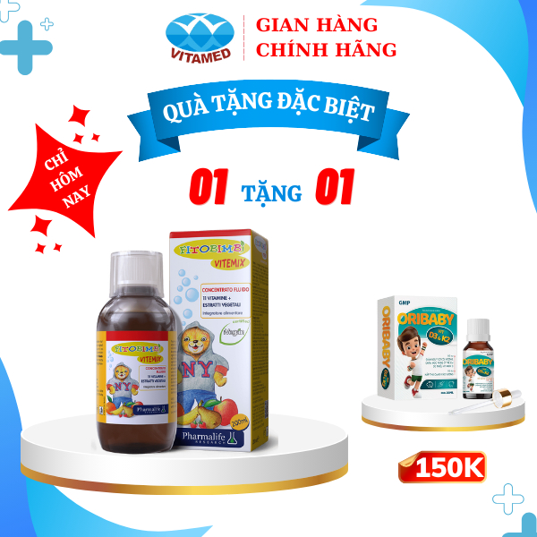 [ Mua 1 Tặng 1 ] Siro Fitobimbi Vitemix - Bổ Sung Vitamin Cho Bé Chai 200ml