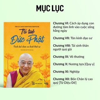Sách - Trí Tuệ Đức Phật (Tác giả Tôn Sư Lama Thamthog Rinpoche)