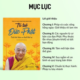 Sách - Trí Tuệ Đức Phật (Tác giả Tôn Sư Lama Thamthog Rinpoche)