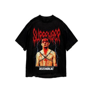 Áo thun in hình unisex nam nữ teeholic cotton cao cấp phong cách retro y2k màu đen trắng THS091223_11