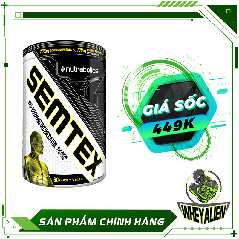 Thực Phẩm Bổ Sung Hỗ Trợ Giảm Mỡ Nutrabolics Semtex Fat Burning (60 viên)