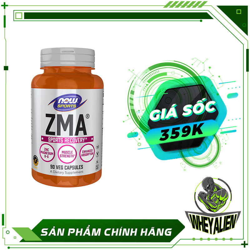 Viên Uống Bổ Sung Khoáng Chất Giúp Phục Hồi Cơ Bắp Cho Người Chơi Thể Thao Now ZMA