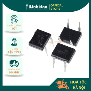 DB207 Diode cầu 2A 1000V DIP-4 chính hãng