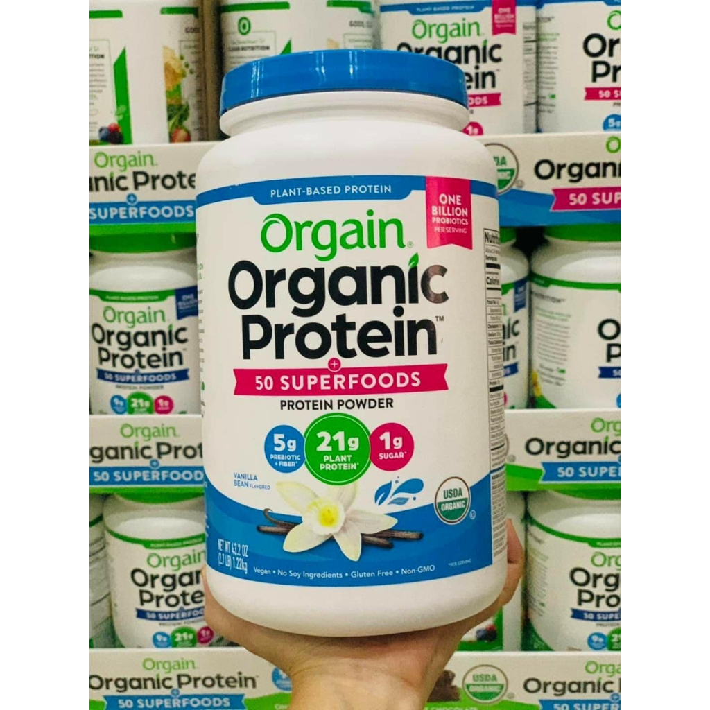 SIÊU THỰC DƯỠNG - Bột Protein Orgain Organic Protein+ 50 Superfoods 1.22kg