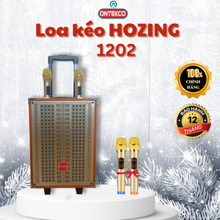 Loa kéo ONTEKCO 1202 hát karaoke bass 30, kèm 2 mic chống hú, dùng cho thiết bị kết nối Bluetooth. Bảo hành 12 tháng