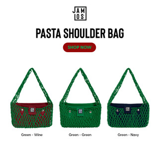 Pasta Shoulder Bag - Túi đeo vai Jamlos canvas phối dây macrame