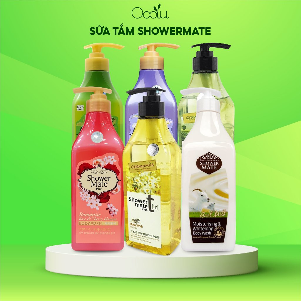 Sữa tắm Showermate Hàn Quốc dưỡng ẩm, làm mềm da, giảm căng thẳng mệt mỏi, giảm quá trình lão hóa da 550ml