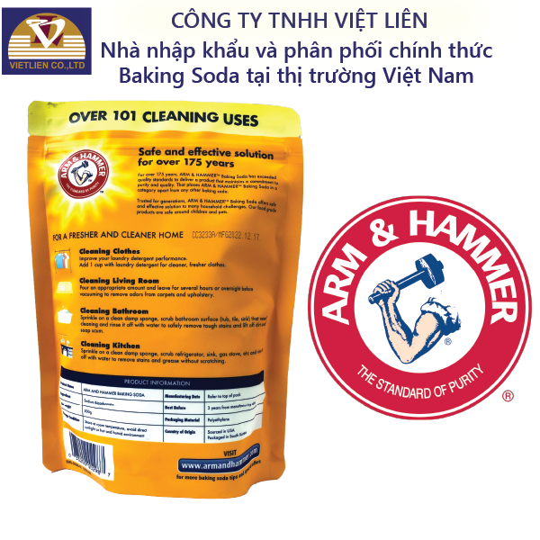 Bột Đa Năng Arm&Hammer Baking Soda 500g Scratchless Cleaning