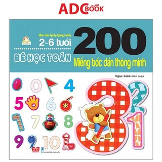 Sách - 200 miếng bóc dán thông minh - bé học toán