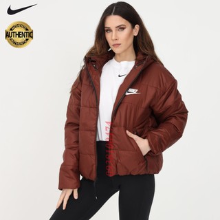 Áo khoác mùa đông nữ Nike chính hãng giữ ấm tốt có mũ trùm đầu áo khoác phao nữ