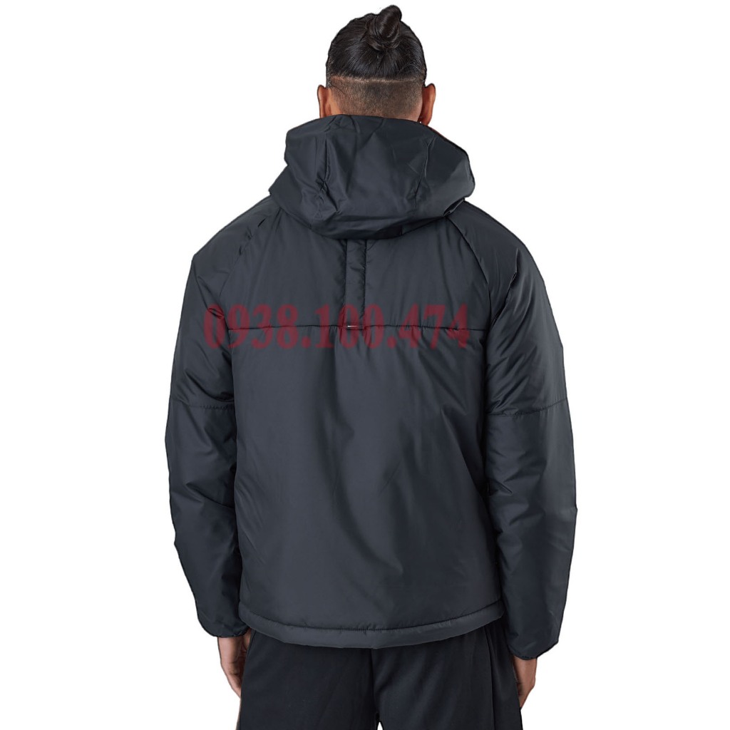 Áo khoác mùa đông nam Nike chính hãng lót nỉ chần bông dày dặn giữ nhiệt giữ ấm tốt có mũ trùm đầu áo phao nam mùa đông