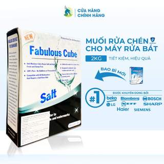 Muối rửa chén bát dùng cho máy rửa bát Fabulous Cube hộp 2kg