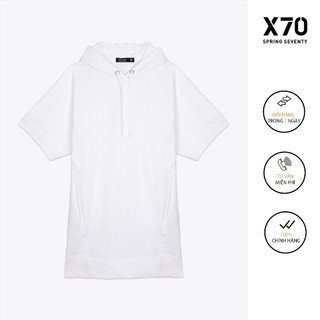Đầm Nữ Kiểu Dáng Hoodie Dáng Suông Tay Ngắn Thời Trang X70 - 00720009