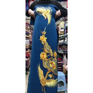 Vải Lụa Ý thêu tay kỹ may Áo Dài