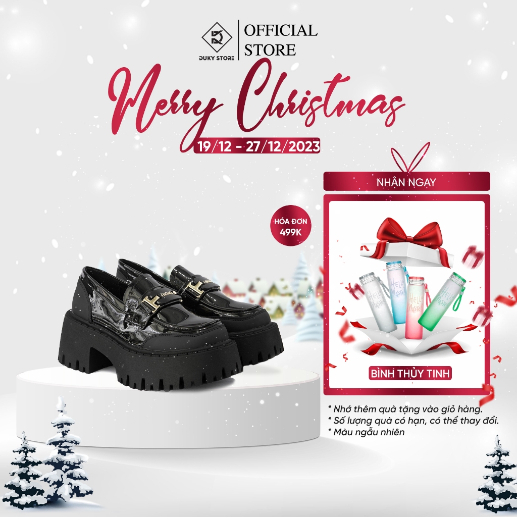 Giày Loafer nữ đế dày 7cm DKG063 - Duky Store
