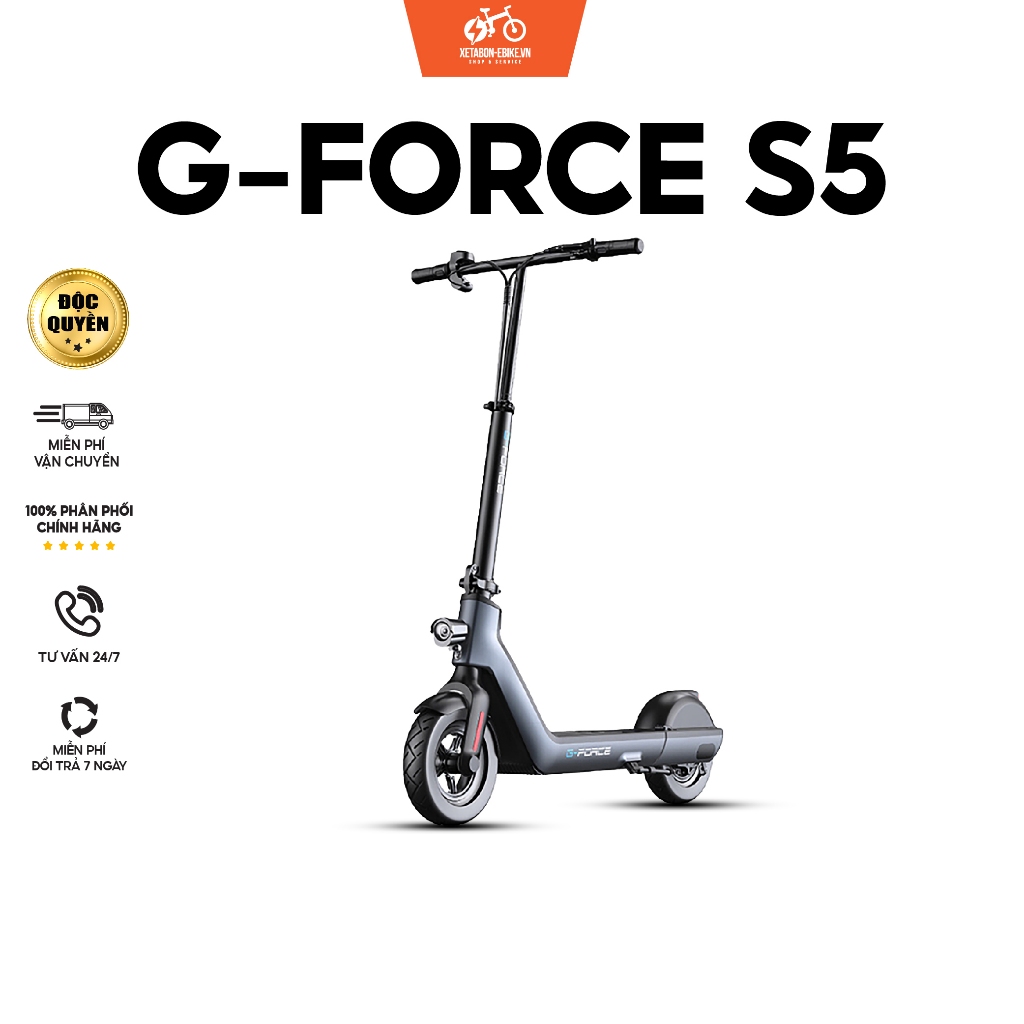Xe SCOOTER điện G-FORCE S5 , Xe điện gấp gọn , động cơ 500W , tốc độ tối đa 30km/h - Bảo hành chính hãng 12 háng
