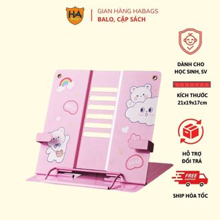 Giá đỡ sách để bàn thông minh HB1017, kẹp đỡ vở sách phù hợp với học sinh, sinh viên