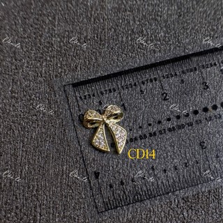 charm nail cao cấp mẫu nơ gắn móng tay nail 1 viên