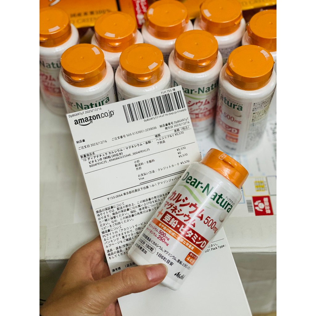Viên uống bổ sung Canxi Dear Natura Nhật Bản 180 viên