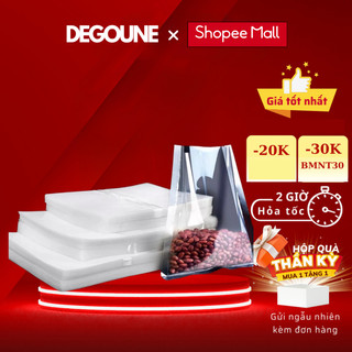 Túi Hút Chân Không 2 Mặt Trơn DEGOUNE , Nhựa Nguyên Sinh Không Tái Chế, Trong Suốt, An Toàn, Bền Bỉ