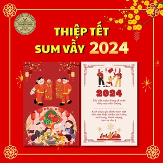 Postcard tết / thiệp chúc tết 2024 - tết sum vầy