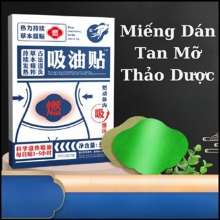 Miếng dán tan mỡ bụng cấp tốc hộp 5 miếng, miếng dán tan mỡ bắp tay, đùi, bụng đốt cháy mỡ thừa lấy lại vóc dáng