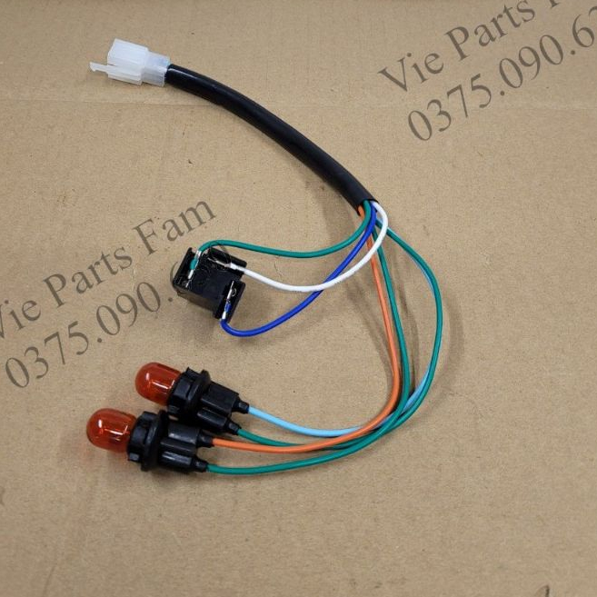 Dây điện bóng đèn Sirius đời bóng lớn 3 chân 2015 đến nay, Sirius 50cc, Sirius TQ