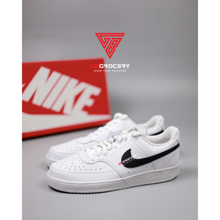 Giày sneaker nike court vision white black - ảnh thật shop chụp