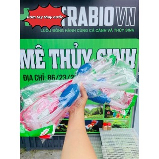 Ống bơm tay thay nước hút cặn hút phân cá và thay nước hồ cá, bể cá