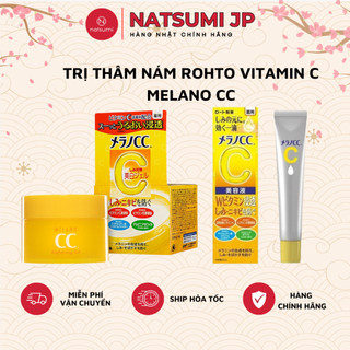 Tinh chất serum, kem dưỡng trắng CC Melano mờ thâm mụn, nám, tàn trắng da an toàn Nhật Bản 20ml/100g
