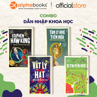 Sách - lẻ/combo dẫn nhập khoa học : stephen hawking + di truyền học + tâm lý học tiến hóa + vật lý hạt