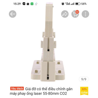 Gá đỡ ống phóng Laser CO2(55-80mm)