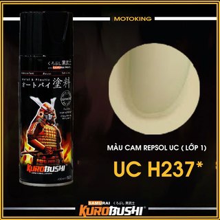 Sơn Xịt Samurai UCH237 – Màu Cam Repsol Đậm – Sơn Xe Máy, Nhựa, Kim Loại – Bền Màu, Chống Trầy