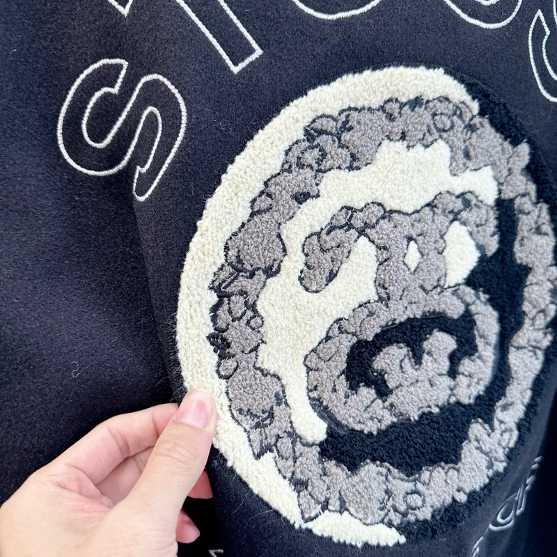 ⚡️ - Áo Khoác Stussy x Denim Tears X Our Legacy TTL Varsity Jacket Logo Thêu, Áo bomber jacket Stussy