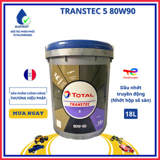 Dầu nhớt truyền động, nhớt hộp số sàn total transtec 5 80w90 - 18 lít